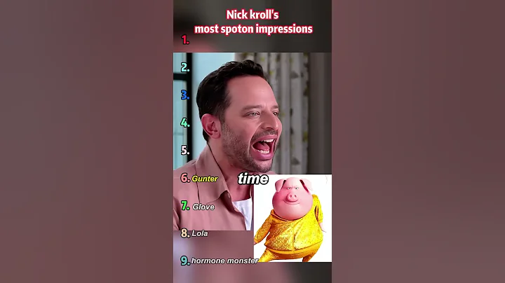 Nick kroll's mostspoton impressions#usa #funny #celebrity #nickkroll #impression