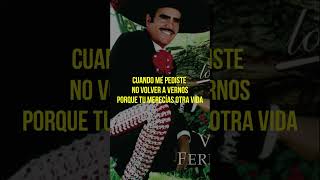 #shorts Yo No Me Arrepiento - Vicente Fernández