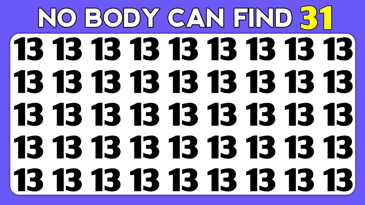 Odd One Out Challenge | Test you observation skills Accuracy | Number and Letter Master Edition  