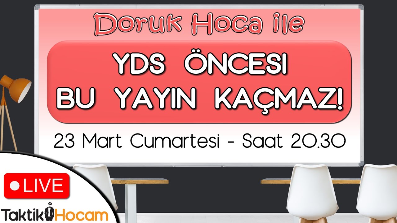 YDS ÖNCESİ BU YAYIN KAÇMAZ !🔥