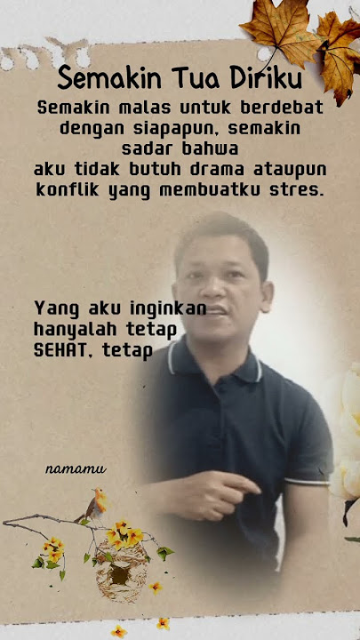 Semakin Tua Semakin malas berdebat #motivasidiri #katakatabijak
