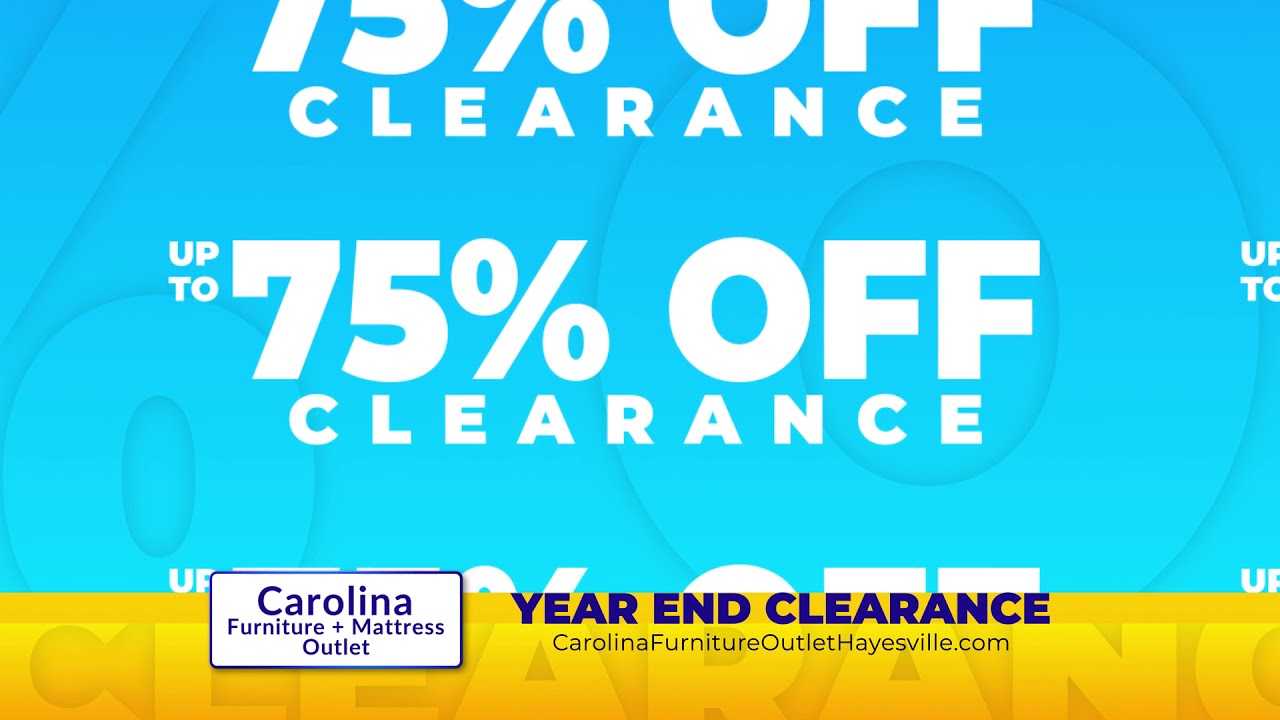 Carolina Furniture Mattress Outlet Year End Clearance Youtube
