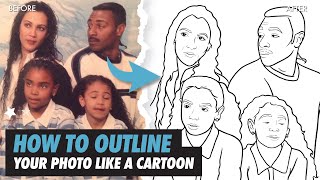 How to OUTLINE in Procreate Tutorial | Clean CARTOON LINE ART Drawing screenshot 4