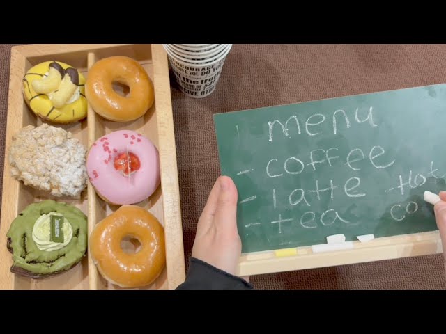 ASMR  Donut Cafe Role Play (soft spoken)