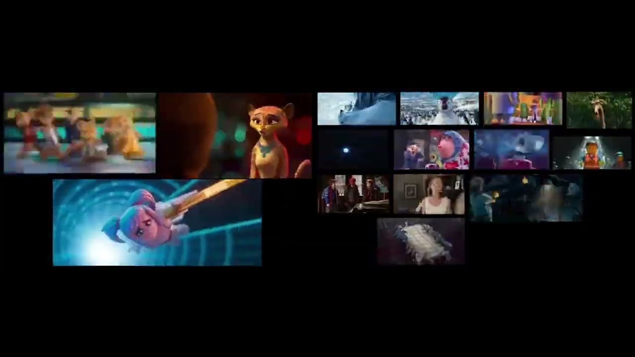My 15 animation movies playing all at once at 10x speed (fixed ...