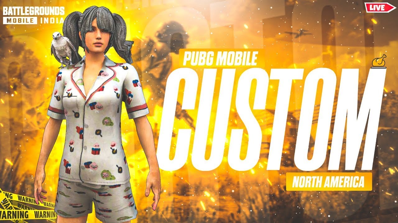 Pubg Mobile Live | Custom room  | north america pubg mobile custom room live