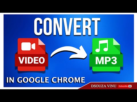 How to Convert Video to MP3 in Google Chrome II Video to Audio Dsouza Vinu Creation trendingnow