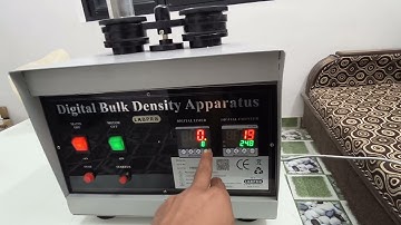 industrial digital bulk density apparatus