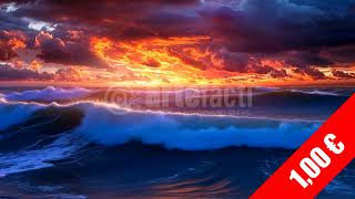 Inferno Sunset Breakers – Dramatic HD Ocean Footage