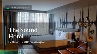 The Sound Hotel Tour Room 801 | Hilton Tapestry Collection | Belltown, Seattle, Washington Resimi