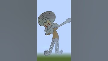 Detailed SQUIDWARD in Minecraft pixelart #shorts