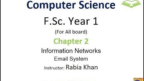 FSc Computer Science Book 1, CH 2, LEC 46: Email System