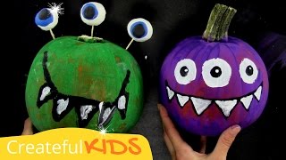 Halloween Pumpkin Painting -Alien Pumpkin