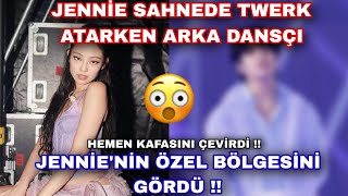Jennie Sahnede Twerk Atarken Arka Dansçı Jennienin Özel Bölgesini Gördü Hemen Kafasını Çevirdi