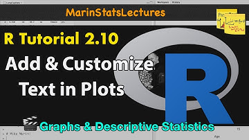 Add and Customize Text in Plots with R | R Tutorial 2.10 | MarinStatsLectures