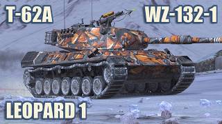 Leopard 1, T-62A & WZ-132-1 • WoT Blitz Gameplay