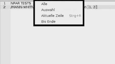 Mann-Whitney U-Test in PSPP Clickthrough