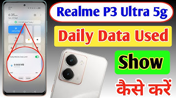 Realme P3 Ultra 5g Enable daily data Used | Realme P3 Ultra 5g Enable Data Usage Notification Bar