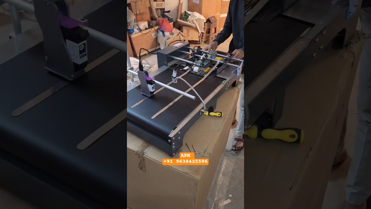 Coding machine for pouches , carton boxes 