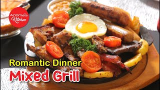 මික්ස්ඩ් ග්‍රිල් - 1095 - Mixed Grill -Romantic Dinner - Anoma's Kitchen