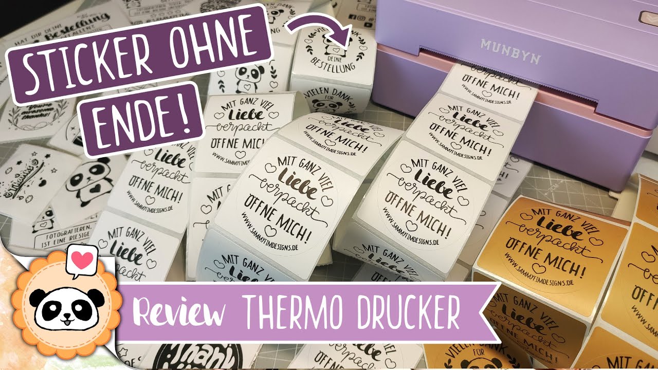 Das perfekte kleine Helferlein zum Sticker selbermachen | Review zum MUNBYN Etikettendrucker 130B