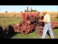 McCormick Deering No. 50 - AW hay baler with Farmall CUB tractor engine Antique power.  Part 2