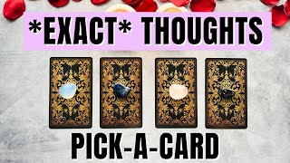 His *SECRET* THOUGHTS + FEELINGS Right Now 🤯❤️ (INSANELY ACCURATE 😲) Pick a Card Love Tarot Reading