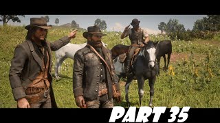 RED DEAD REDEMPTION 2 in 2020 Walkthrough Gameplay Part 35 - (RDR2) PS4 Stealing Horses | Horse Rob