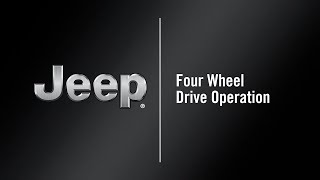 Four Wheel Drive Operation | How To | 2021 Jeep Cherokee & Grand Cherokee