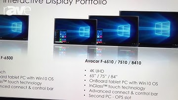E4 AV Tour: Avocor Features Interactive Display Portfolio with 65-inch, 75-inch and 84-inch Models