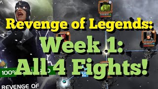 MCOC - Revenge of Legends - Week 1: All 4 Fights - Full Breakdown