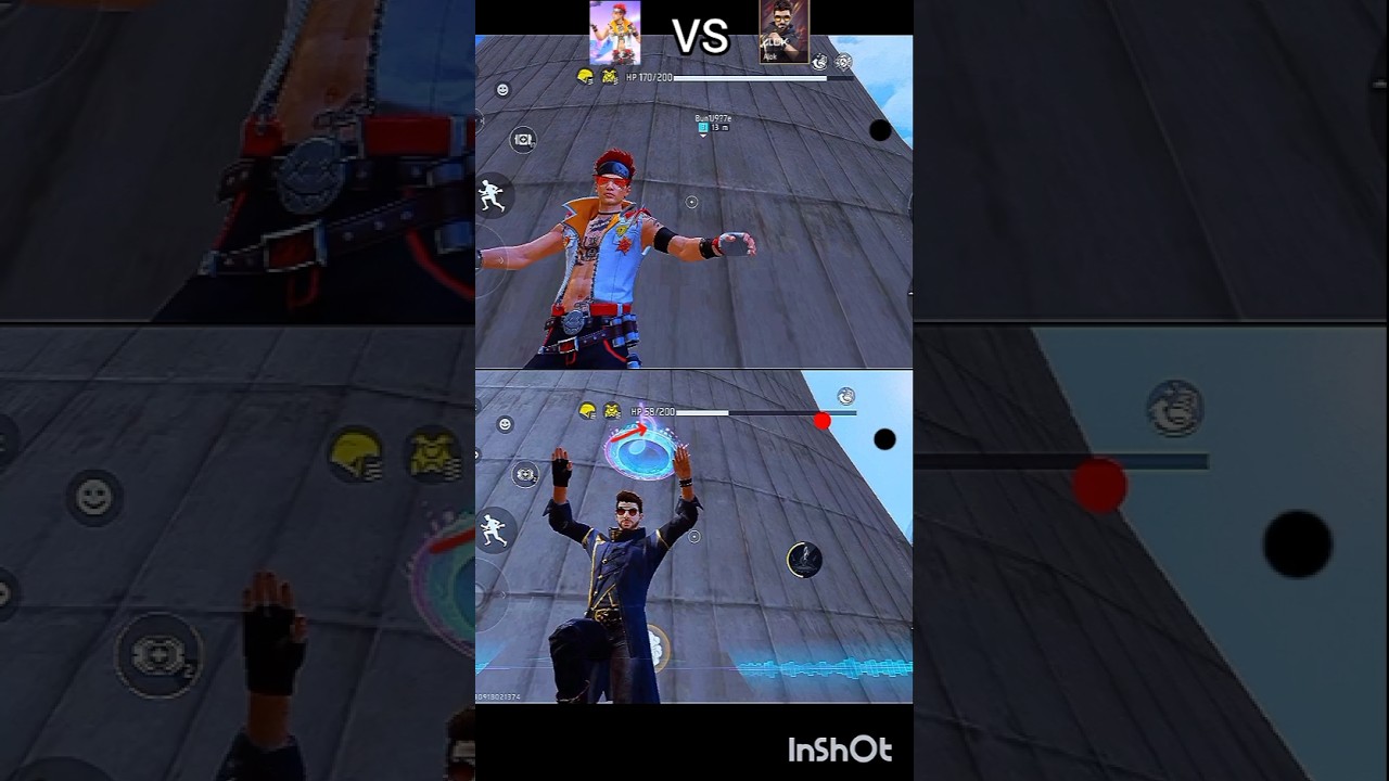 Ff shorts alvaro vs alok ability test 😵💯 