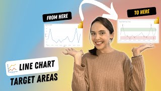 power bi viz tricks - line chart target areas