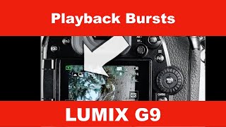 Lumix G9 Burst 4K 6K Playback and Zoom Burst image sequence #shorts