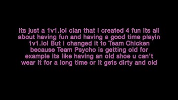 Team Psycho Ended ?.... Team Chicken Is here... New 1v1.lol Clan .... #FearDaChicken #TeamChickenOT