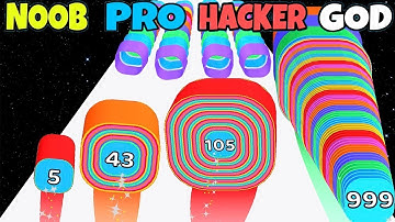 NOOB vs PRO vs HACKER vs GOD in Smash Runner NEW LEVELS Gameplay