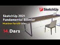 SketchUp 2021 - [14-Dars] - Resize an object - Predmetlarning masshtabini o'zgartirish