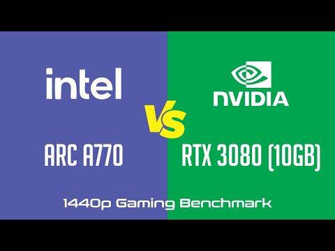 Intel Arc A770 vs nVidia GeForce RTX 3080 (10GB) - Gaming Benchmark (1440p)