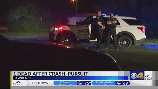 Lawrence police pursuit ends in deadly crash Saturday morning