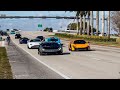 Insane supercars at supercar saturdays  entrances exits flybys and more