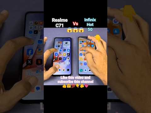 😱😱😱😱realme c71 vs infinix hot 50 speed test 🚄#trollface#music🎵#shortvideos