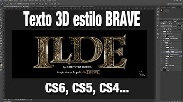 Tutorial Photoshop / Texto 3d efecto Brave by @ildefonsoSegura