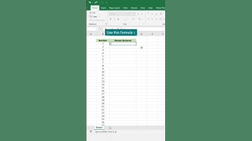 How to do Write Roman numbers in Excel #excel #exceltricks #exceltutorial