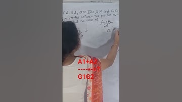 Between a&b if A1,A2 are two Arithmetic Mean &,G1,G2 are Geometric Mean,Find(A1+A2)/G1G2= ?