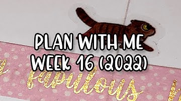 📒 Plan With Me - Week 16 (2022) #PLANWITHME #PLANNER #PWM