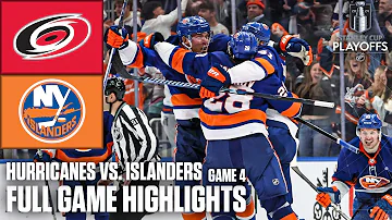 1st Round: Carolina Hurricanes vs. New York Islanders Game 4 | Full Game Highlights