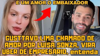 Gusttavo Lima é chamado de AMOR por Luísa Sonza e vira MOTORISTA de Empresário kkk