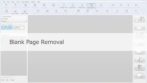Panasonic "Image Capture Plus" Demo - Blank Page Removal