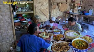 masak request an pak tukang, lodeh pedas kecipir campur Pete, peyek ikan asin, masakan desa