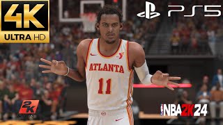 NBA 2K24 -TORONTO RAPTORS VS ATLANTA HAWKS - STATE FARM ARENA- BROADCAST CAM TV PS5 4K ULTRA REALISM